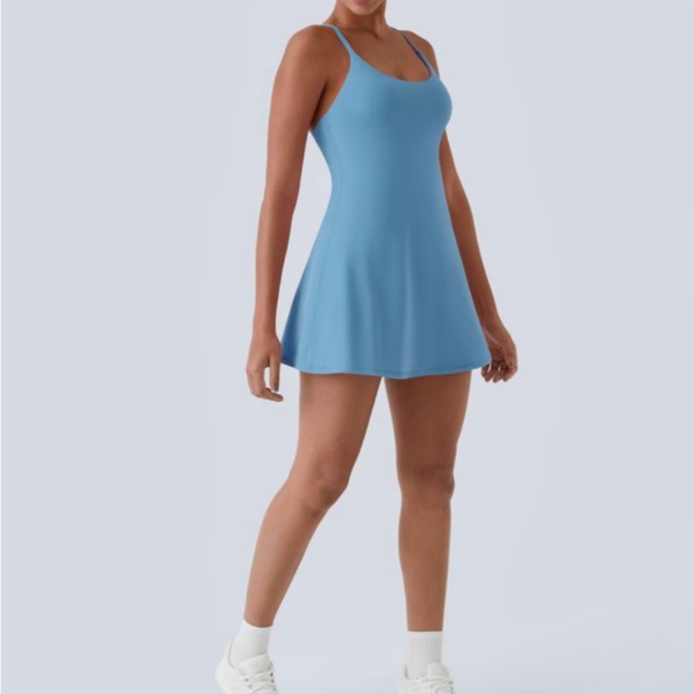 Halara Wannabe Athletic Dress with Criss-Cross Back & SHORTS!! size XL